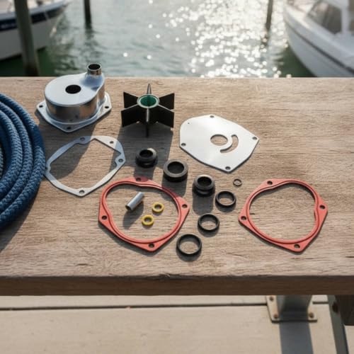 Kit reparación bomba agua predolo con carcasa completa para motores marinos de barcos 5