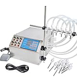 ZONEPACK Liquid Filling Machine Pump Numerical Filler Digital Control 3ml to 4000ml Drink Water Six Head (3-4000mL Digital Filling)