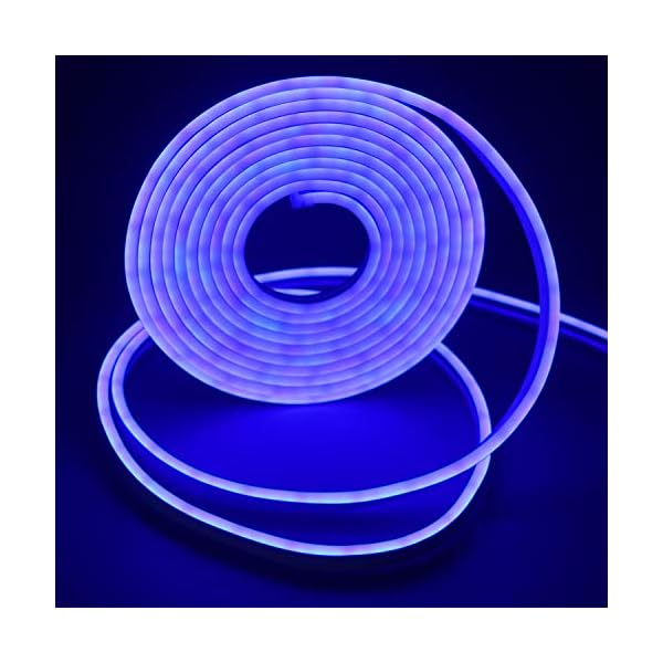 Rextin 16. 4ft dimmable white led light strip flexible silicone led neon rope lights dc12v ip67 for diy indoor & outdoor sign letters kichen clubs shopping malls holiday event - image 5
