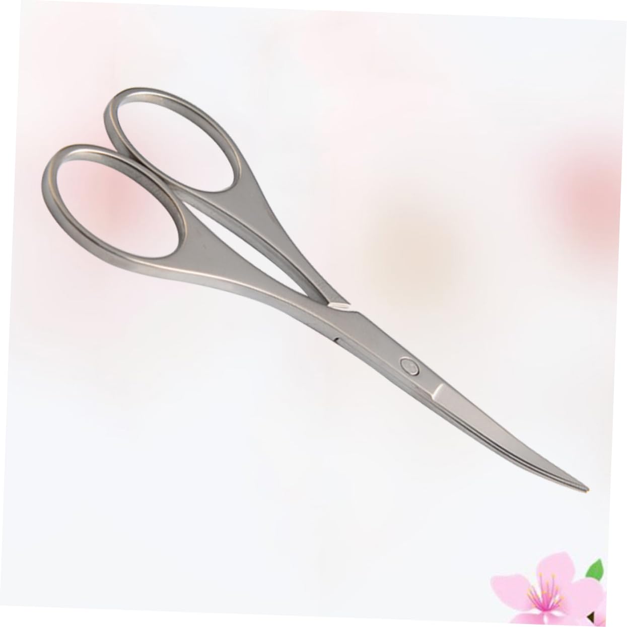 FRCOLOR 1pc Stainless Steel Scissors Nose Hair Trimmer Eyebrow Scissors Round Edges for Safety