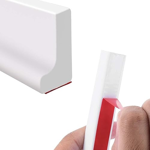 Miniatura 7 de Buthtub - Tapón de agua plegable para ducha, protector contra salpicaduras de agua, de goma, bloqueador de agua de silicona, separación seca y