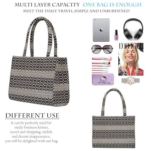 Image of LX LEKHX Women's Tote Bags - Stylish Handbags for Office, College & Party Use | Spacious & Trendy Shoulder Bag for Work, Casual & Evening | Durable, Lightweight & Fashionable Tote for Women