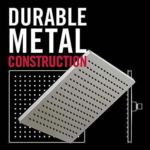 Delta Faucet Rain, Rainfall Shower Head, Metal, Ceiling Mount Shower Head, Matte Black (Shower Arm Included) #TOP5