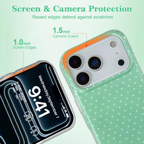 Coque iPhone 17 Pro Max MagSafe verte fine protégeant des chocs avec style - 4