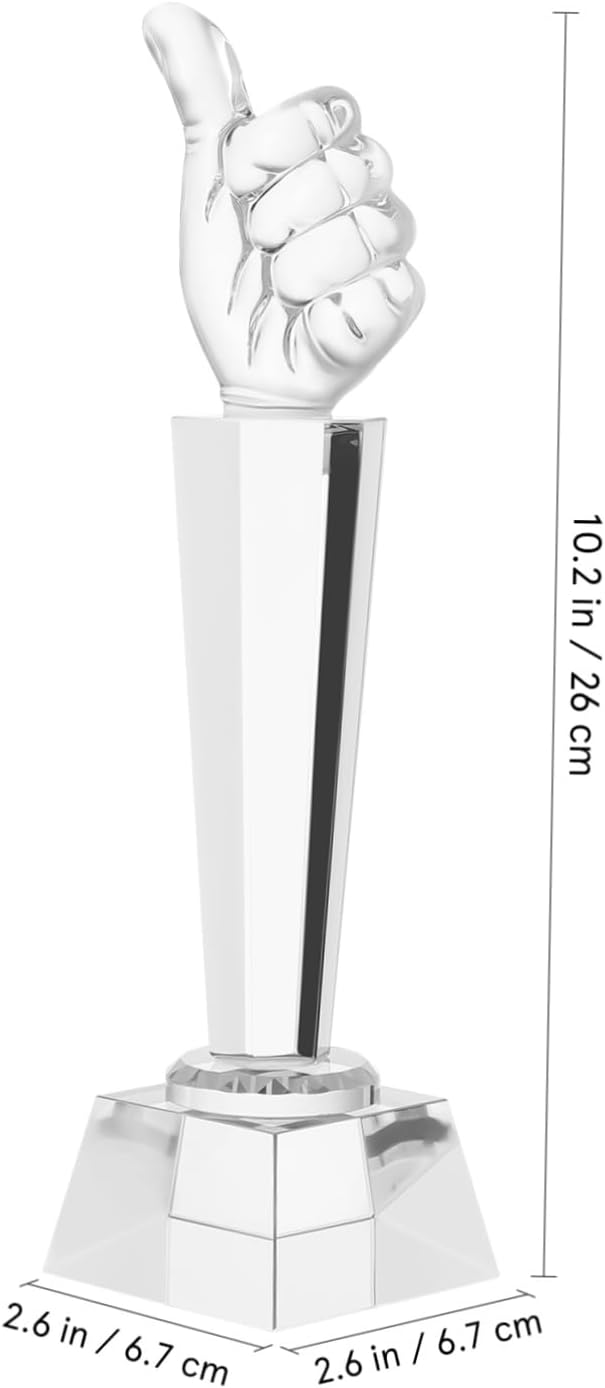 Award for Employee Recognition Inspirational Hand Gesture Statue for Sports Tournaments Talent Shows and Competitive Events Timeless Appreciation Decor