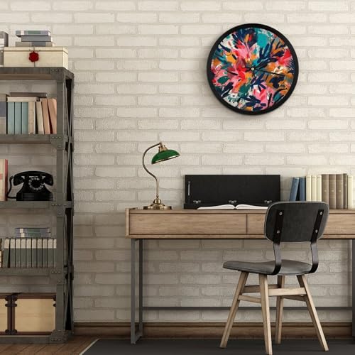 Horloge murale silencieuse à grands chiffres pour salon - 7