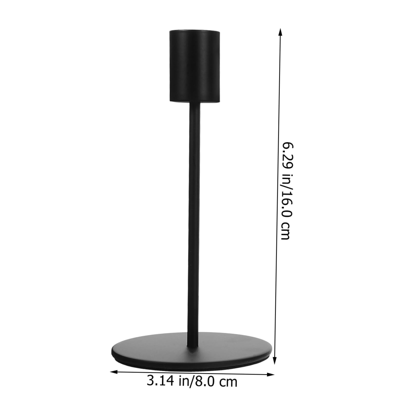TOPBATHY Candeliere in Metallo Nero, Stile Europeo, 5 Pezzi, Ferro Robusto per Centrotavola Moderno, Decorazione Hotel e Matrimonio, Elegante e Durevole