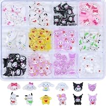 120pcs Kawaii Nail Art Charms Resin 3D Cartoon Nail Charms Cute Y2k Nail DIY Accessories for Girls and WomenStyle 2