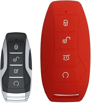 for BYD Song DM-i Plus Pro Max ATTO3 Qin Don Han E-Seed GT Silicone Remote Key Case Key Shell Cover Red