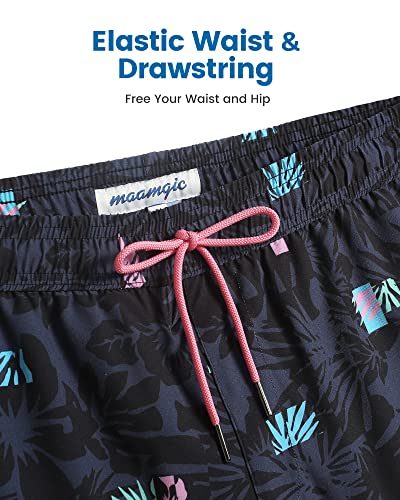 Image of maamgic 2 in 1 Mens Swim Trunks 7 Inch Swim Shorts Swim Suits Board Shorts