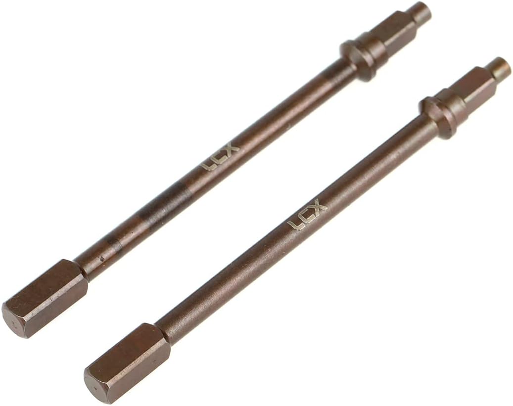 LCX 1/18th RC Crawler Car Hard Steel Rear Axle Straight Axle Shaft Drive Shaft for RC Car Axial Capra Unlimited Trail Buggy UTB18, Upgrades Parts Accessories (Straight Axle Shaft)