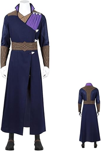 Gale Cosplay Costume, BG3 Gale Mens Uniform Robe Belt for Halloween Party