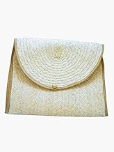 حافظة مستندات ايه يو مصنوعة يدويًا جريد ذا بالمز من ايجيبت انتيكيكس، مقاس 25 سم × 20 سم، بيج