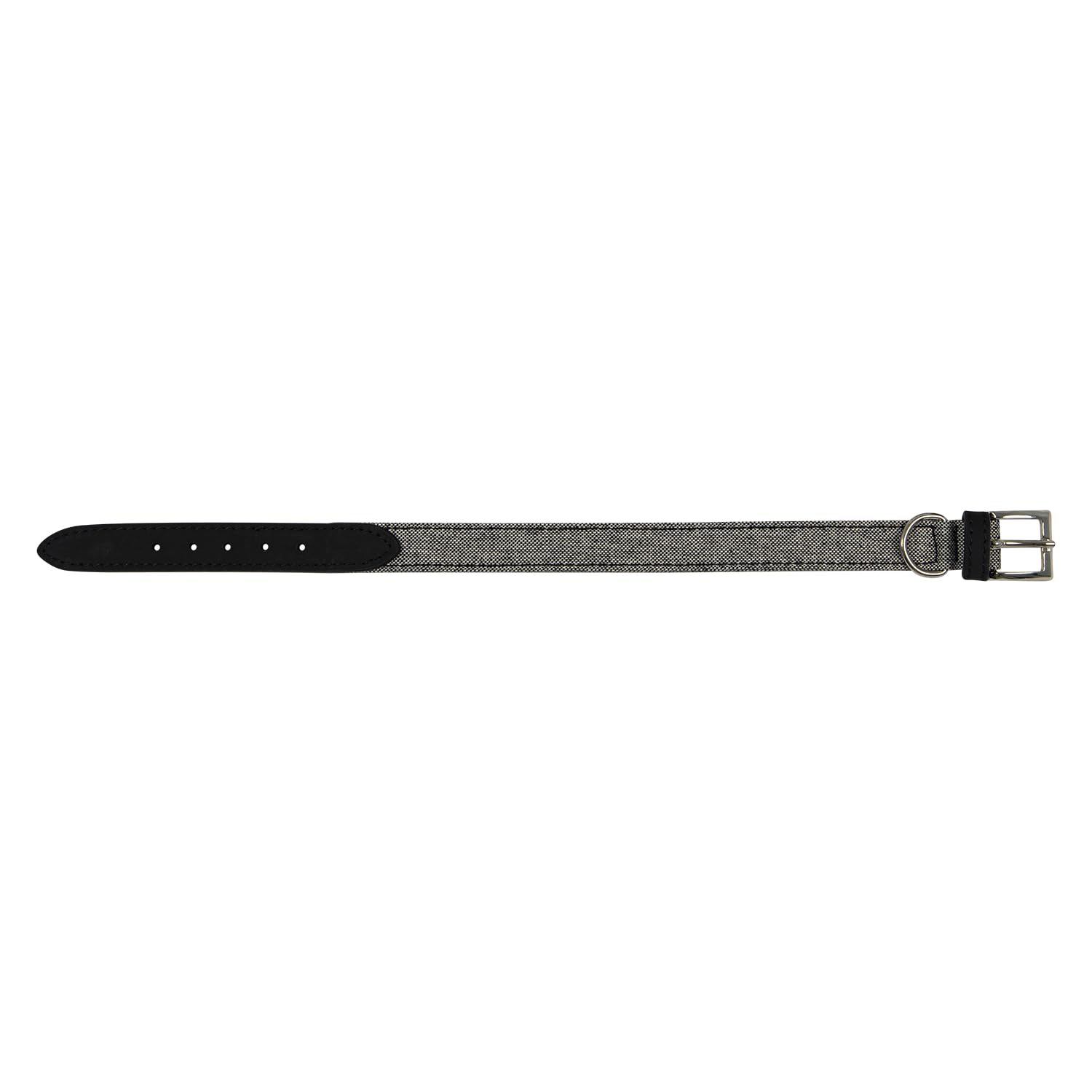 Collier pour chien Quebec noir 20mm Jack and Vanilla pour balade