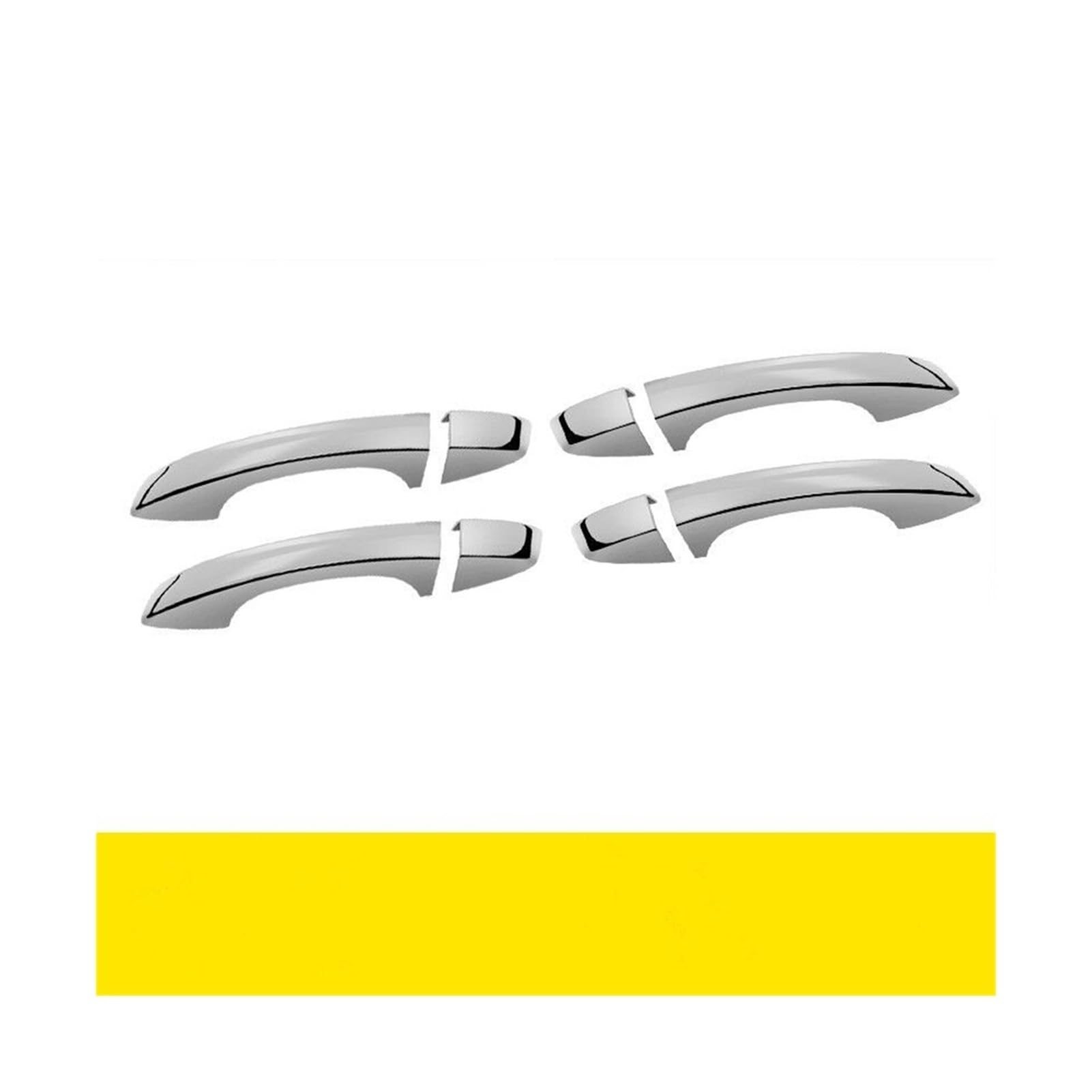 Fahbstr 2 Exterior Door Handle Cover For Kodiaq 017-021 Kodiak Carbon Fiber Chrome Car Side Door Handle Cover Trim Sticker Styling Accessories(2)