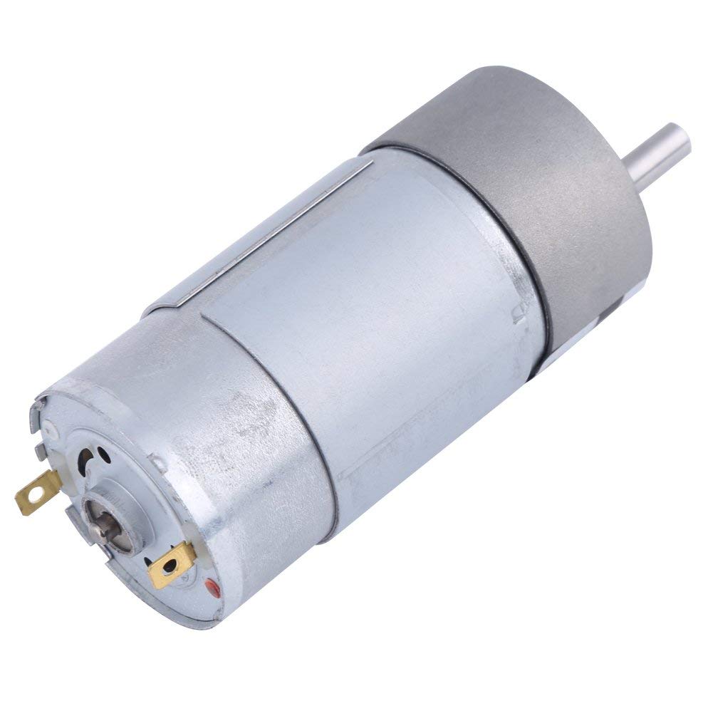 Motoréducteur Électrique 12V 15W 500RPM Mini à Couple Élevé Réduction de Vitesse Moteur à Engrenages en Métal