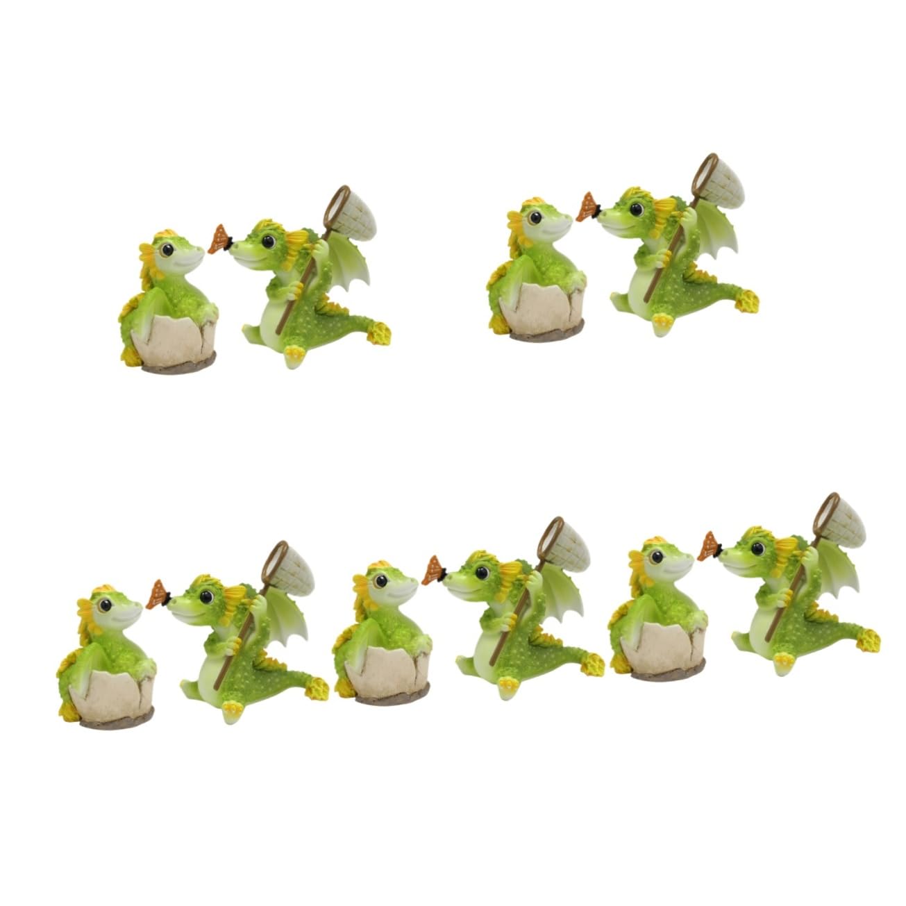 Clôture de jardin triste ? Animez-la avec la statue de bébé dragon Mipcase en résine