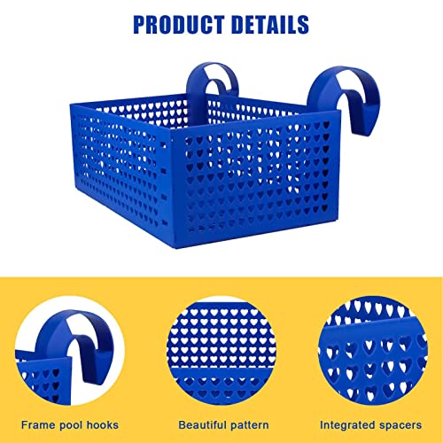 Cesta de armazenamento ao lado da piscina | Cesta de armazenamento de piscina - Armazenamento de pis