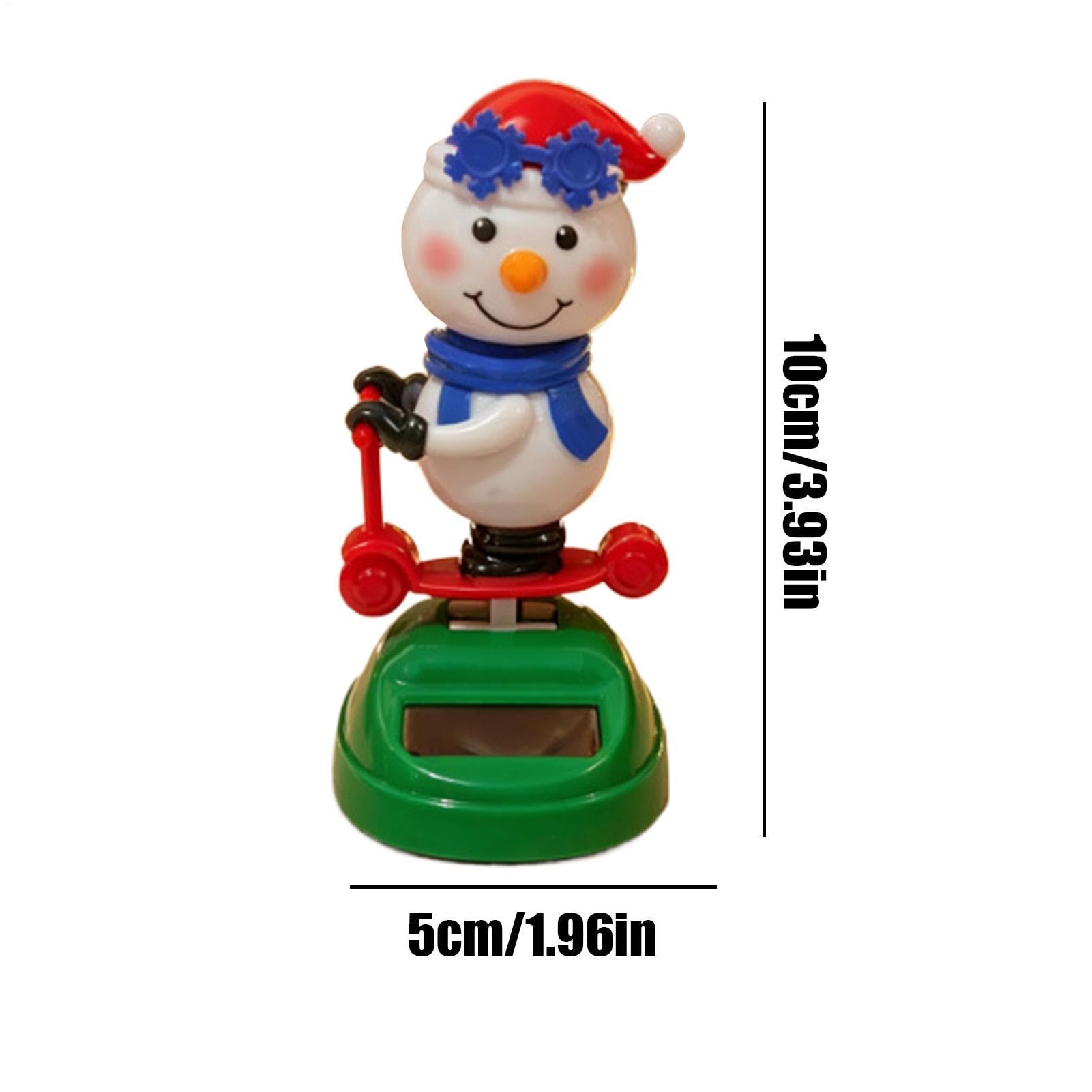 Statuetta a energia solare da cruscotto a forma di Babbo Natale