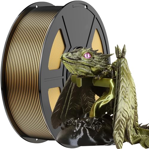 Amoybaby Black Gold Multicolor Silk PLA Filament 1KG - Halloween