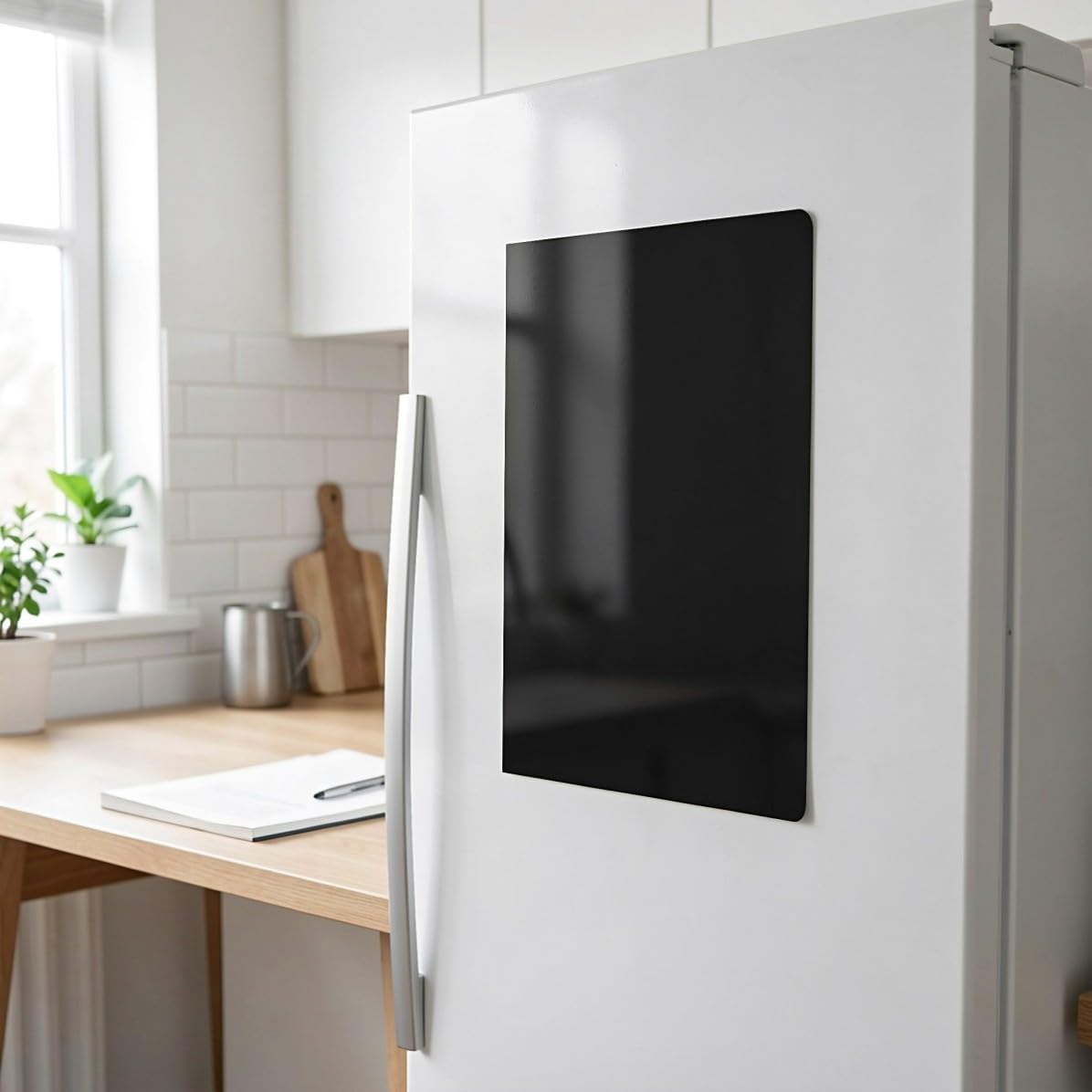 10 Stück Magnetische Kreidetafel für Kühlschrank, Schwarz