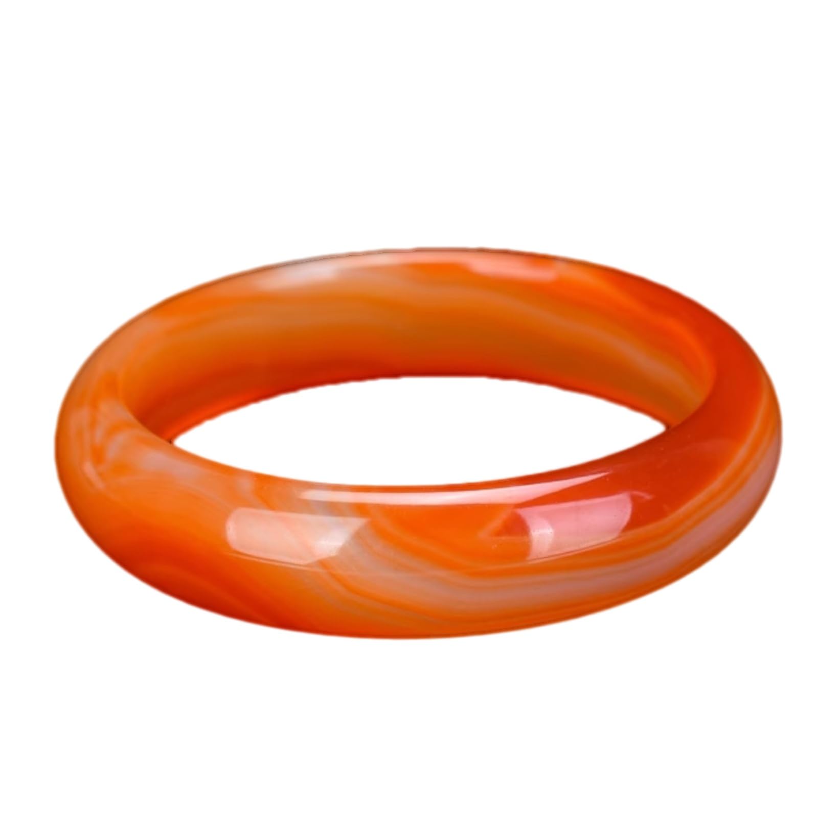 Bracelet en jade naturel orange pour femme bijou de luxe