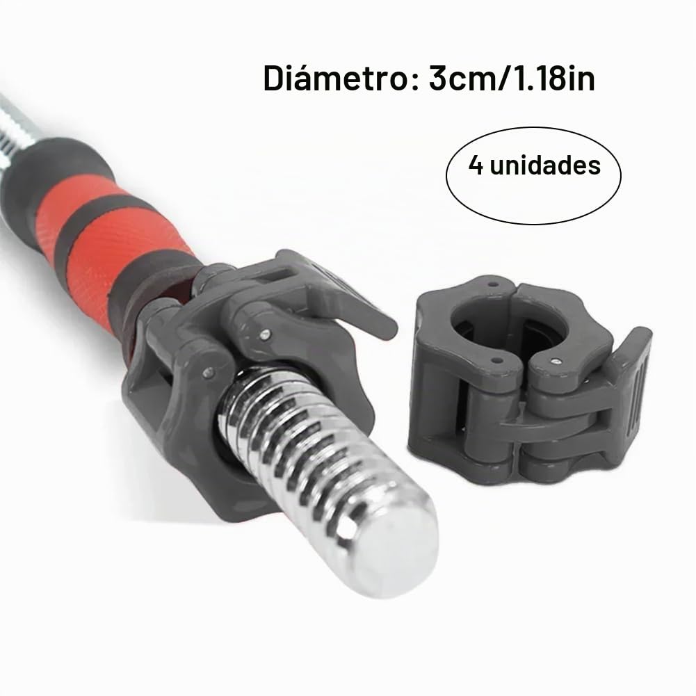 Cerioll Cierres para Pesas, Abrazaderas Mancuerna para Barras, Bloqueadores para Barras De Pesas, Barbell Collars, Cierre Rápido, Hebilla para Mancuernas, Negro