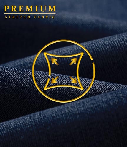 Image of ETHANOL Men's Straight Knit Denim Jeans