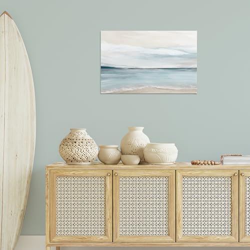 Stupell Industries Muted Soft Watercolor Beach Canvas Wall Art Design by Kristen Brockmon, 30 x 20 by Stupell Industries - Image 2