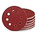 25 unidades / discos de lijado profesionales / 8 agujeros / diámetro 125 mm / grano 80 / para lijadora excéntrica / hojas de lija/papel de lija/almohadillas de lija.