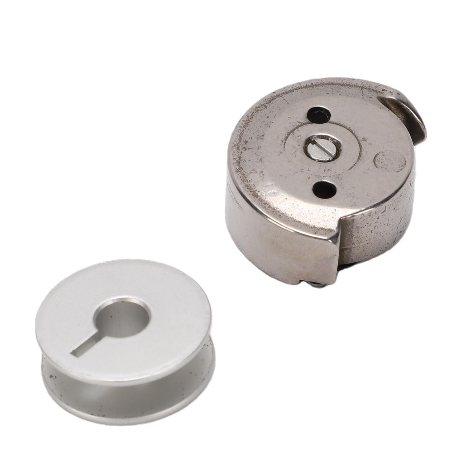 Bobina per Cucire e Gancio Navetta, Ricambio per Macchina da | Acciaio Inox e Lega di Alluminio, Ricambio 81952 82552, Esterno lucido.