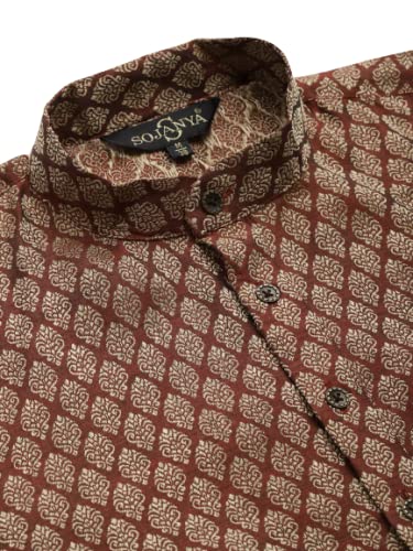 Image of SOJANYA (Since 1958, Men's Silk Blend Grey Kurta Pyjama & Silk Blend Jacket Combo
