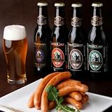 【 ソーセージ ウインナー おつまみ付 セット 】金賞 クラフトビール 4種 330ml×4本 飲み比べセット 地ビール 詰め合わせ ＆ ソーセージ 2種 image