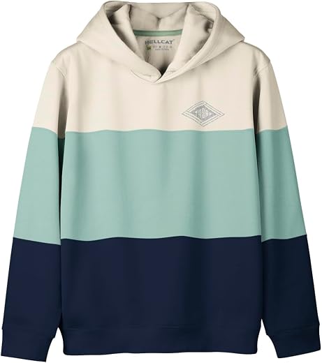 HELLCAT Trendy Printed Cotton Blend Hoodie Sweatshirt for Boys