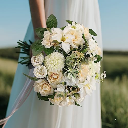 Artificial Flowers For Home Decor Indoor Faux Silk Flowers Fake Flowers Plant Diy Wedding Floral Arrangements Centerpiece Table Decorations Party Baby Shower Office Mothers Valentines Day Decor - Pink #TOP2