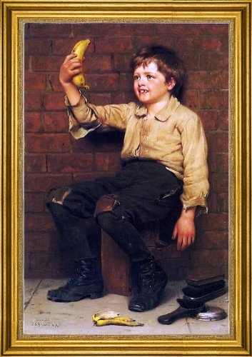 Art Oyster John George Brown Banana Boy - 16" x
