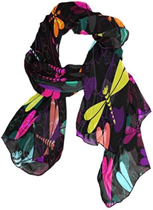 Use4 Fashion Colorful Dragonfly Damask Chiffon Long Scarf Shawl Wrap