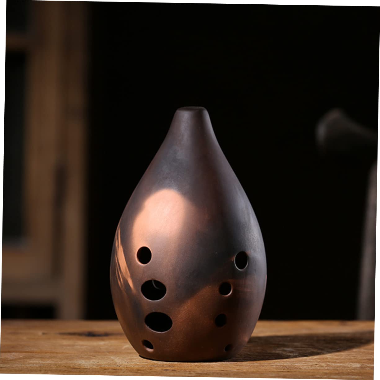 Ocarina Xun in Ceramica, Strumento Musicale Antico a 10 Fori, Accordatura Professionale, Suono Profondo, per Principianti e Artisti Stili multipli