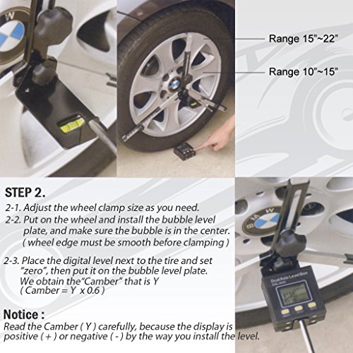 FIRSTINFO Wheel Alignment Tool Kit Angle Position Sensor with Digital Protractor All-in-one Kit - Thumbnail 4