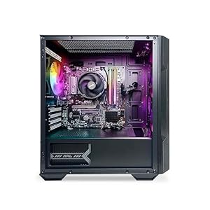 Pc NSX Gamers Desktop Gaming (AMD Ryzen 7 5700G 4.6GHz NVIDIA, 16GB 2 * 8 GB DDR4 3600, 512Gb M2 NVME SSD, RGB Fans, Windows 11 Home, WiFi Ready, Mouse and Keyboard)