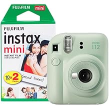Fujifilm Instax Mini 12 Instant Camera with 20 Shot Film Pack - Mint Green