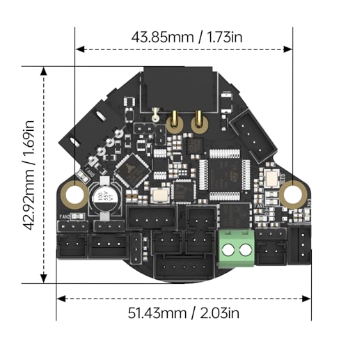 Image of BIGTREETECH EBB 36 GEN2 Extruder Breakout Adapter Board Support CAN & USB Communication for Nema14 36mm Stepper Motor