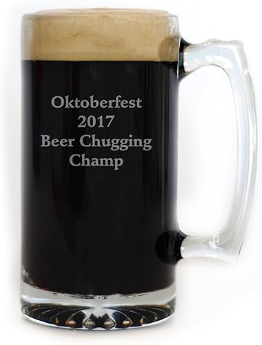 Miniatura 5 de Taza de cerveza personalizada de 25 onzas grabada con tu texto personalizado