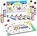 Shuttle Art Dot Marker pour Peinture, Amical pour Enfant, Non toxique et Lavable, Feutre Coloriage Enfant de 10 Couleurs 1 Livre de Coloriage à Points 70 Motifs, Bingo Marker pour Création