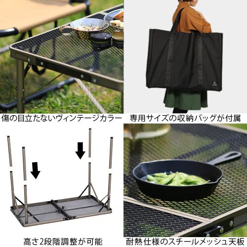 クイックキャンプ アウトドア 折りたたみ フルメッシュミニテーブル QC-2FM 折りたたみ フルメッシュミニテーブル ｜商品｜QUICKCAMP