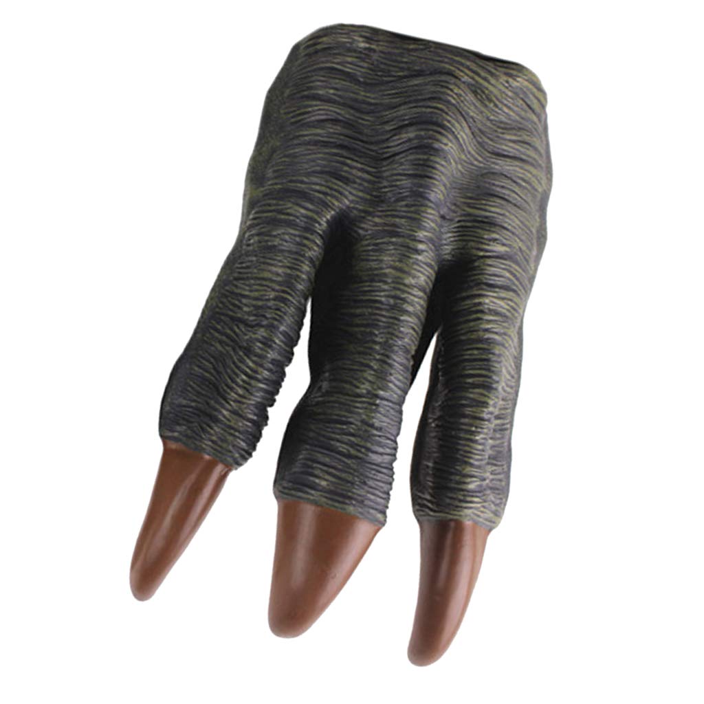 Trendy Retail Monster Dinosaur Dragon Devil Costume Hands Puppet Claws Gloves Toys Grey