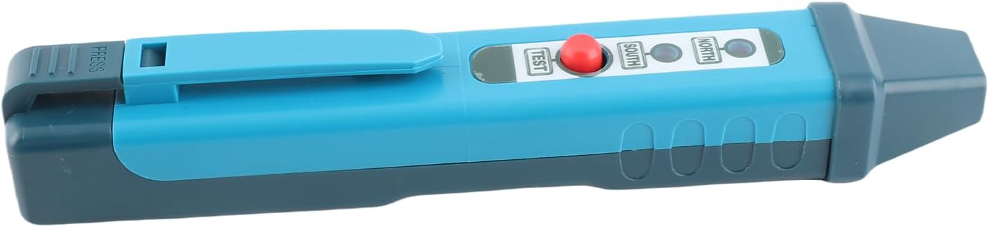 CHICIRIS Magnetic Pole Pen Polarity Tester Fast Safe Identify Tool with Sturdy Box/Cover for Professional Magnet Detection - North & South Magnetic Pole Identifier for Testing Permanent and