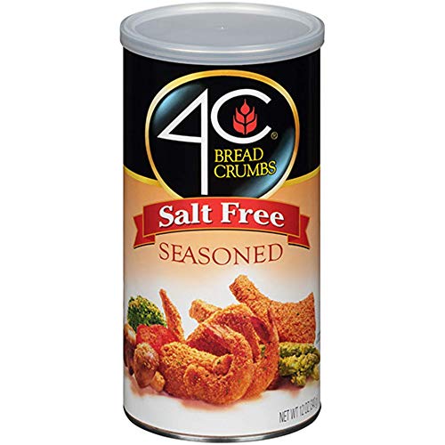 4C Salt Free Bread Crumbs, Seasoned, Premium Regular & Gluten Free, Flavorful Crispy Crunchy, Value Pack (Salt Free Seasoned, 12 Ounce (Pack Of 1)) #TOP14