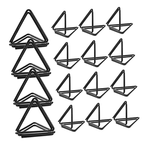 HAPINARY 30Pcs Triangle Memo Clips Fun Shaped Paper Holders for Weddings Parties and Desk Organization Creative Paper Clips for Notes Photos and Invitations
