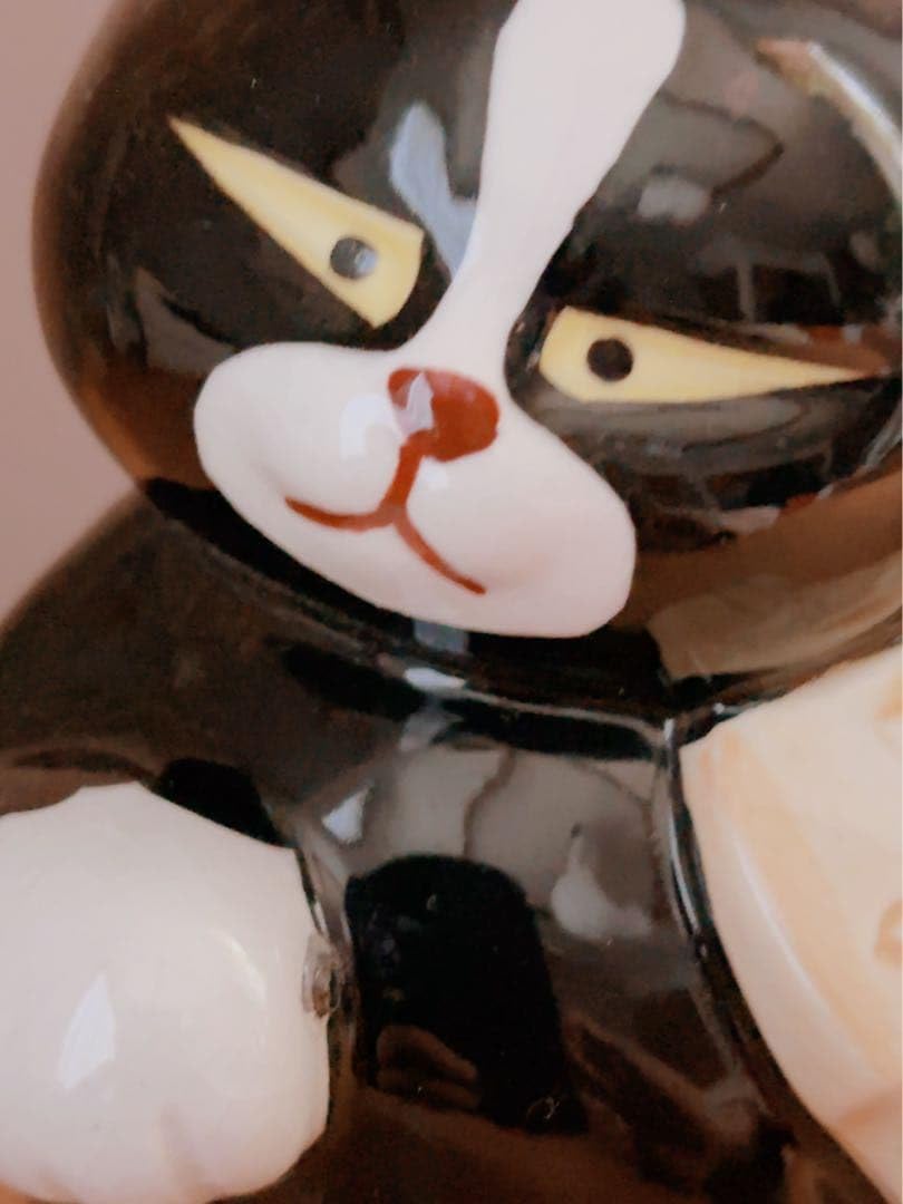 Amazon.co.jp: セブンコーポレーション 黒猫楽団 オーケストラ 猫 陶器